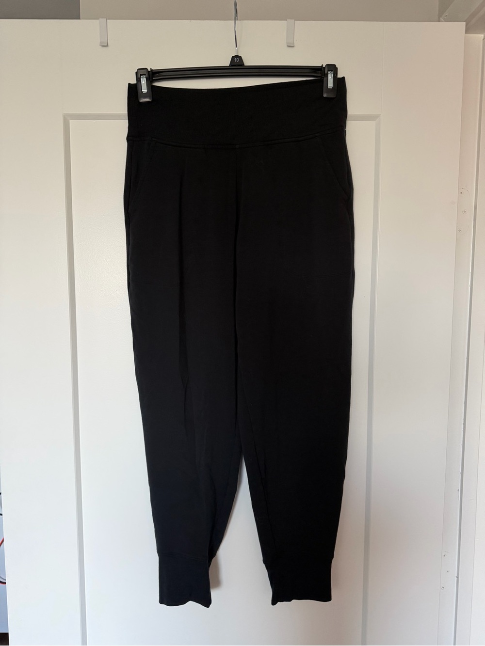 Athleta Black High-Waist Knit Jogger Pants